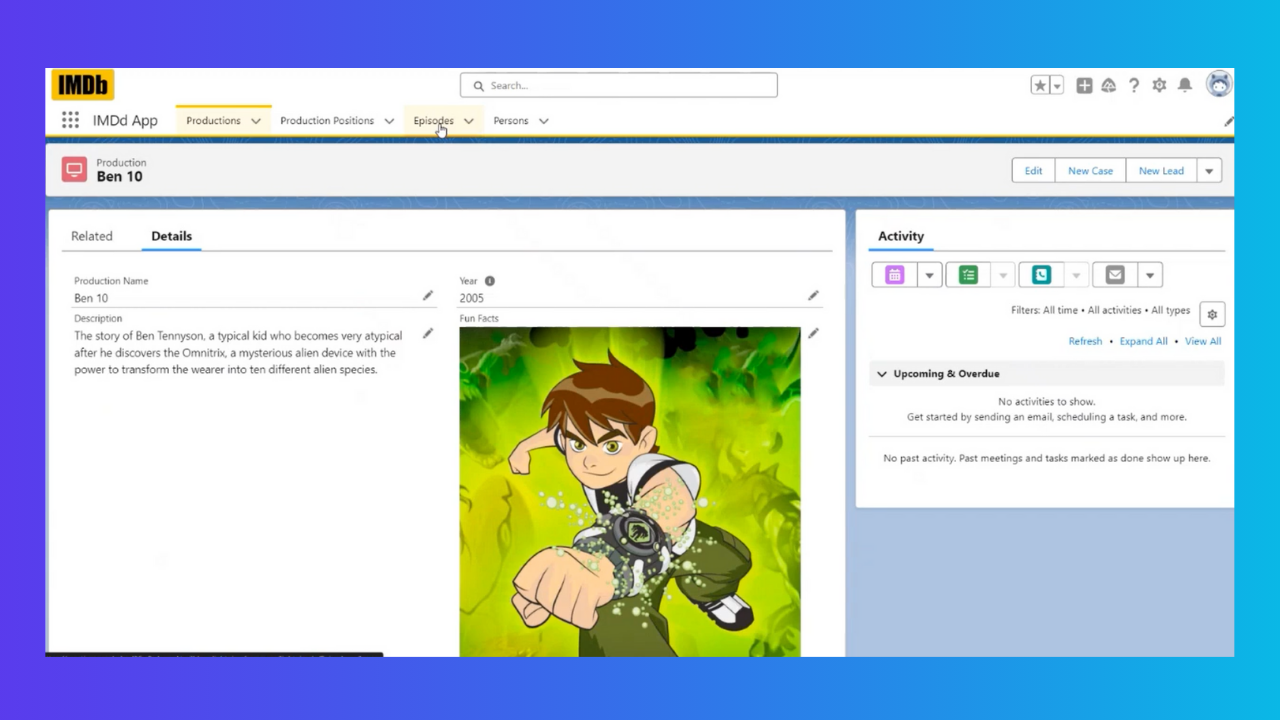 Salesforce IMDB Clone